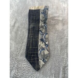Pavone Italy Men's Silk Necktie Abstract Geometric‎ Art Italian Designer Tie